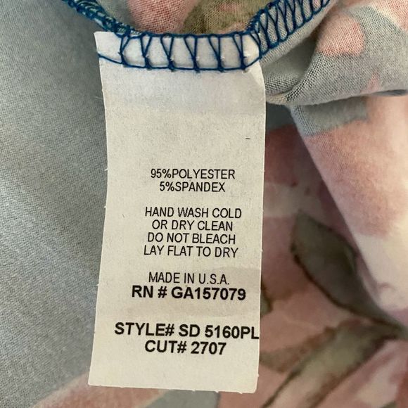 NWT Sweet Pea Floral Long Sleeve Dress 2X - Picture 7 of 7